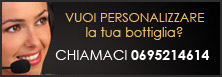 Vuoi personalizzare la tua bottiglia con Swarovski? Chiamaci allo 0695225771