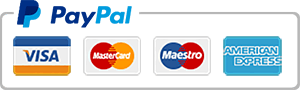 Puoi pagare con Paypal o carte di credito/debito