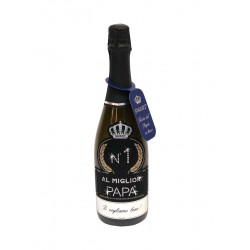 Imperial Black 0,75L Al Miglior Papà con Dedica - Bottiglia con Cristalli