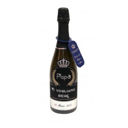 Imperial Black 0,75L per Papà con scritta e Dedica - Bottiglia con Cristalli