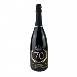 Bottiglia personalizzata per Compleanno 70 anni Etichetta Crystal 0,75L