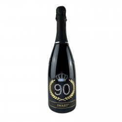 Bottiglia personalizzata per Compleanno 90 anni Etichetta Crystal 0,75L