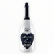 Bottiglia Jéroboam Love Bianca personalizzabile per Matrimonio Etichetta con cristalli 3L