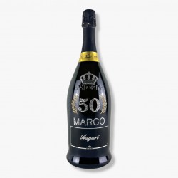 Bottiglia Diamond Imperiale Magnum 1,5L per compleanno personalizzabile con età e nome