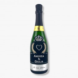 Imperial Black 0,75L Simbolo scritta e Dedica - Bottiglia con Cristalli