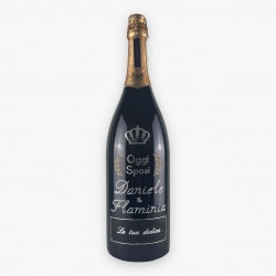 Bottiglia Diamond Imperiale Jeroboam 3L Oggi Sposi personalizzabile con nomi