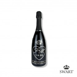 Diamond Black Love 0,75 L per Sposi - Bottiglia con Cristalli