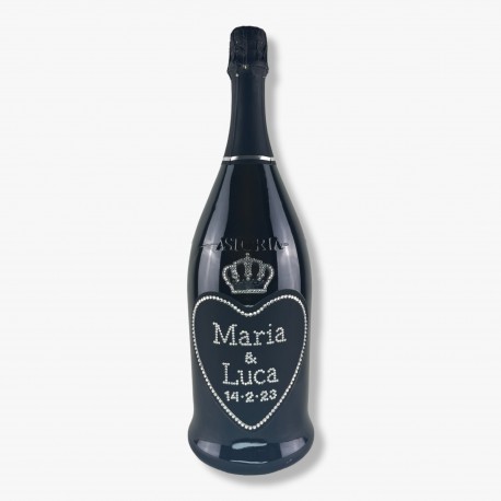 Love Black Magnum 1,5L - Bottiglia con Swarovski
