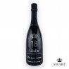 Bottiglia Diamond BLACK personalizzabile per compleanno con età e nome con cristalli 0,75L