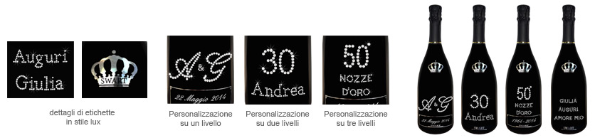 Etichetta in stile lux